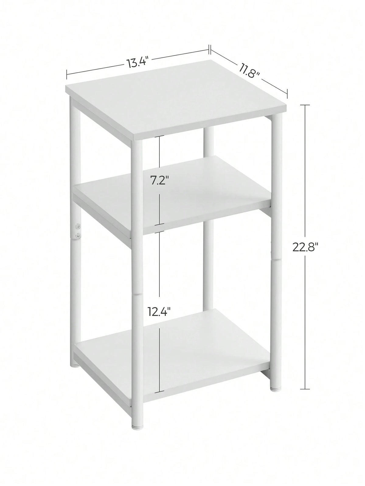 VASAGLE Side Table, Small End Table, Tall Nightstand For Living Room, Bedroom, Office, Bathroom