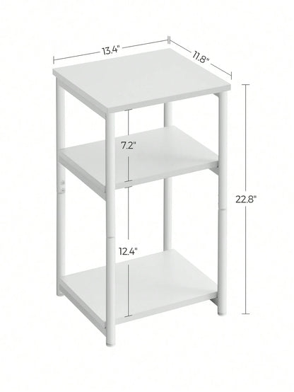 VASAGLE Side Table, Small End Table, Tall Nightstand For Living Room, Bedroom, Office, Bathroom