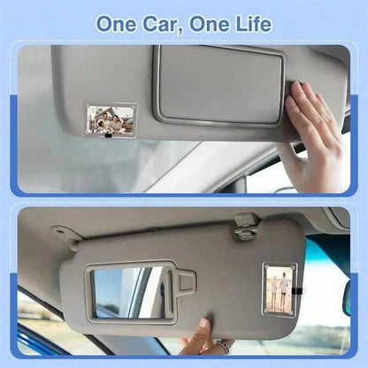 Vertical Sun Visor Photo Clip (Suitable For Film), Personalized DIY Photo, Car Decor, Couple Photo, Pet Memorial Photo Frame Clip