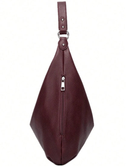 Vintage Tote Bag For Women, New Fashion Large Capacity Shoulder Handbag, Soft Leather Underarm Bag