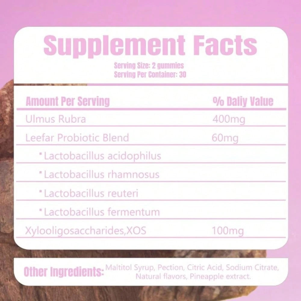 VPOAJ LEEFAR Her Juicy Feminine Probiotics Gummies- All In One Solution With Slippery Elm And Prebiotics&Lactobacillus Probiotic Blend For Women's PH Balance And Dryness- Hawaiian Pineapple Gummies 6