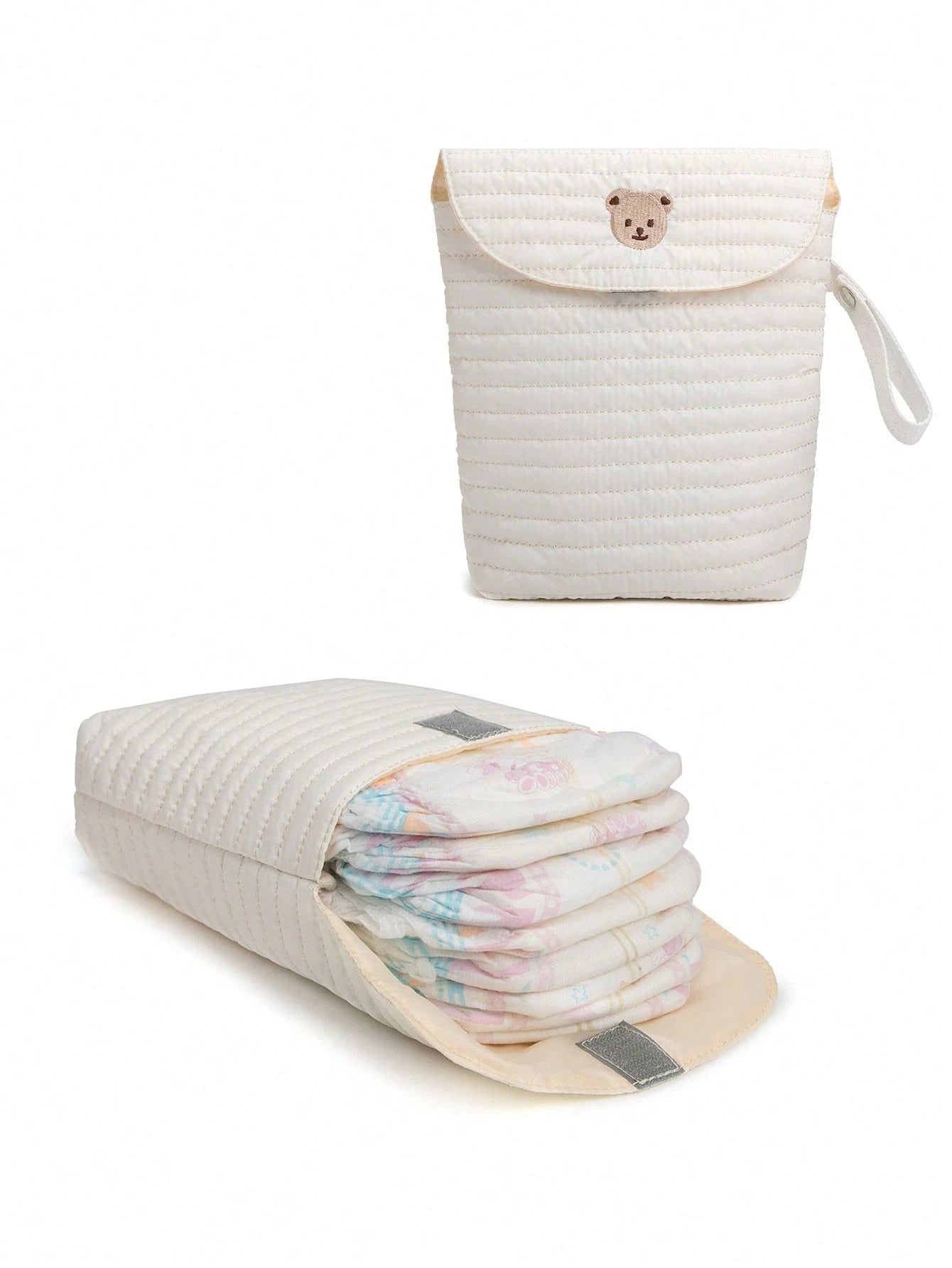 Waterproof Baby Diaper Storage Bag Portable Diaper Organizer For Baby Clothes, Diapers, Wet Wipes, Outdoorsbaby Shower Family Decorations Gifts
