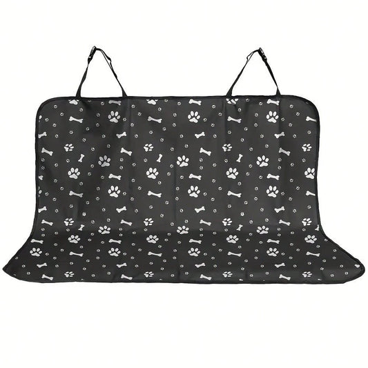 Waterproof Pet Car Seat Cover, Rear Seat Protector, Dog Car Seat Safety Travel Accessories, Suitable For Cats And Dogs, Pet Airline Crate Rear Seat Pad (Black) Dog Car Seat Cover, Pet Car Seat Cover