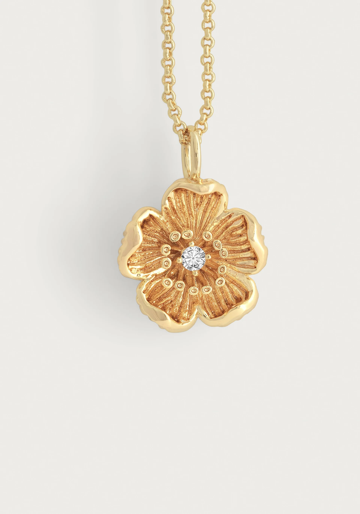 Wildflowers Gold Pendant Necklace Gold
