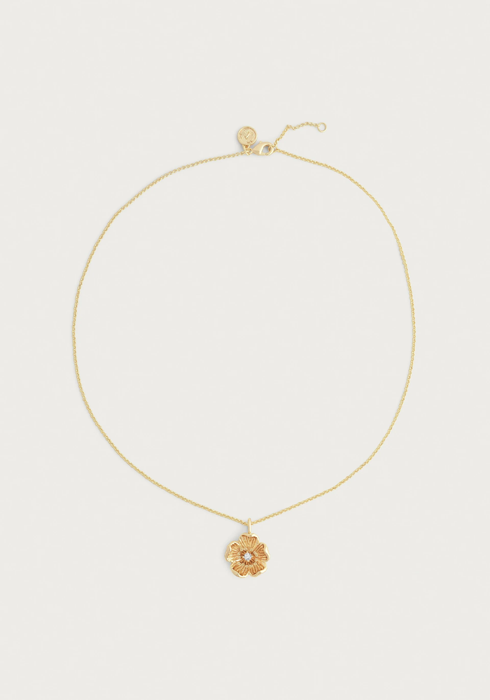 Wildflowers Gold Pendant Necklace Gold