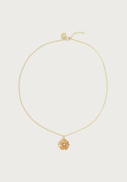 Wildflowers Gold Pendant Necklace Gold