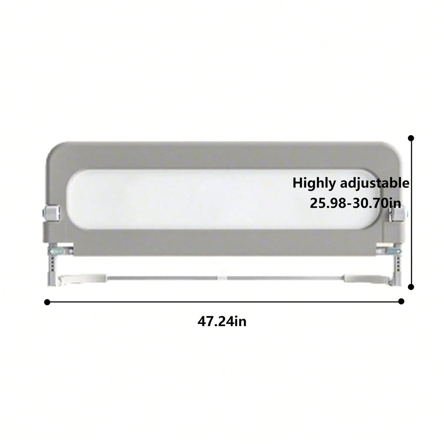 Wintline Bed Guard Rail For Toddlers Adjustable Heights & Folding Up Portable Bed Railing,Toddler Bed Rails Guard For Crib, Twin,Full Size, Queen & King Bed