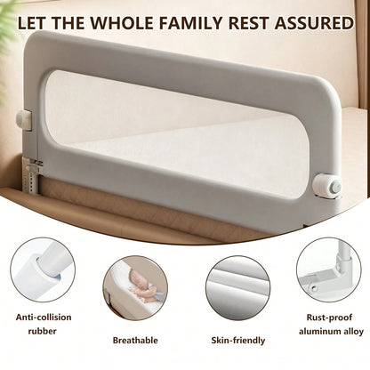 Wintline Bed Guard Rail For Toddlers Adjustable Heights & Folding Up Portable Bed Railing,Toddler Bed Rails Guard For Crib, Twin,Full Size, Queen & King Bed
