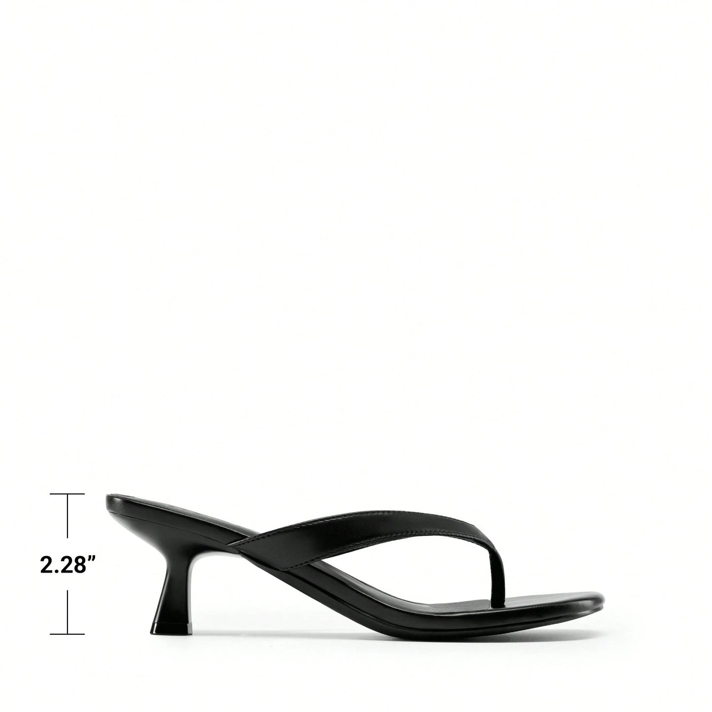 Women Kitten Heel Thong Heeled Sandals Comfortable Open Toe Slip On Summer Sandals