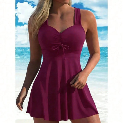 Women's Boho Paisley Print Straps Tankini Swimsuit Top With Short Bottoms, Slight Stretch Fabric Summer Beachwear