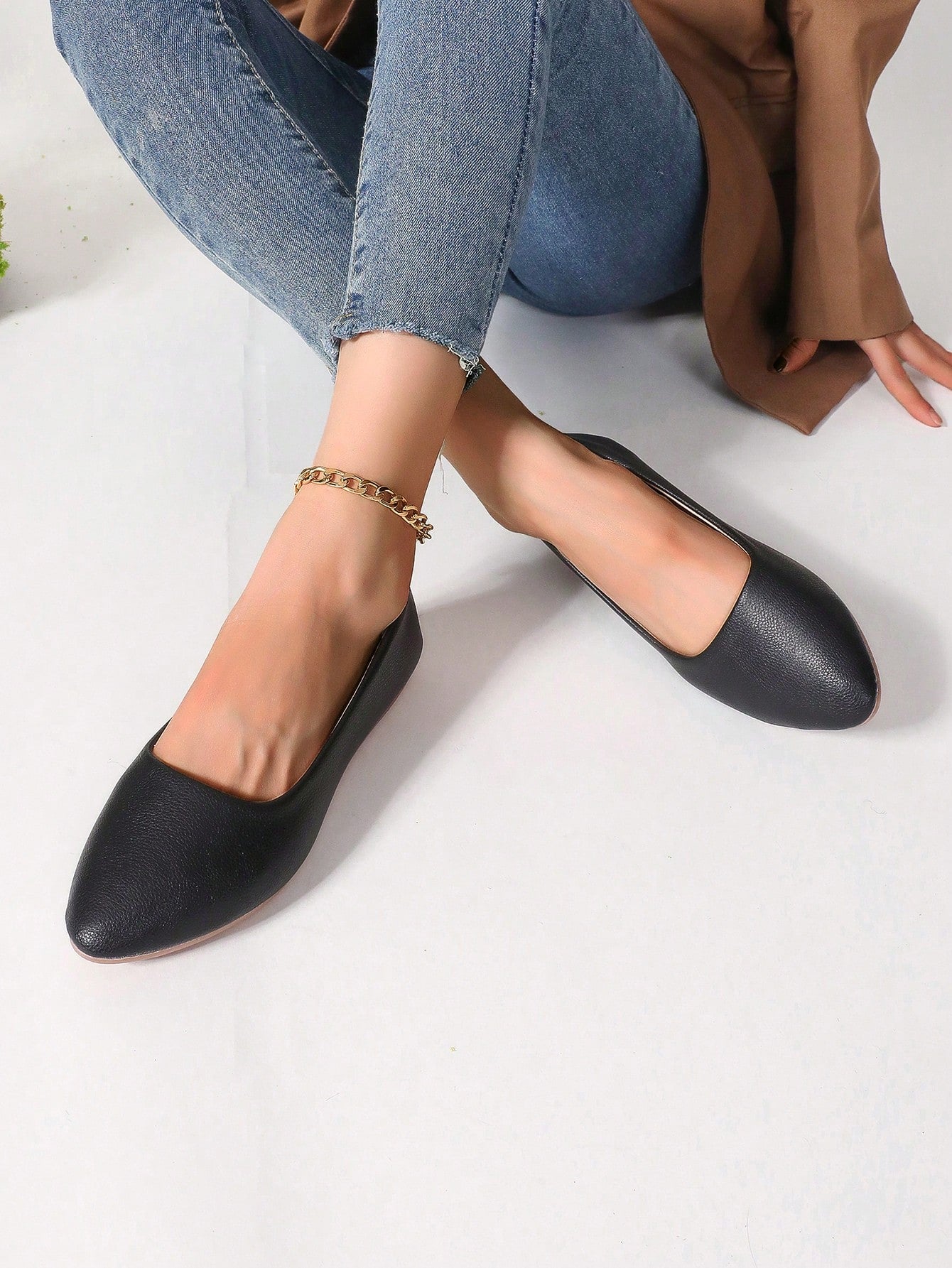 Women's Fashion Elegant Office Loafers, Spring/Autumn New Soft Bottom Comfortable Mother Shoes, French Elegant Flat Shoes, Korean Stylish Shoes, Odor-Resistant Anti-Slip, Suitable For Travel, Party, O