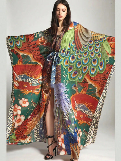Women's Kimono Swimsuit Cover Up Summer Beach Coverups 2025 Bathing Suit Casual Loose Cardigans For Swimwear