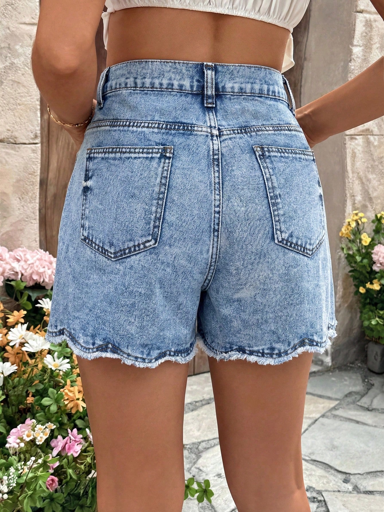 Women's Maternity Blue Summer Casual Distressed Denim Shorts,Frayed Hem Loose Fit With Stretchy Side Panels,Vacation & Commute Y2k Streetwear