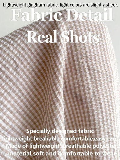 Women's Plaid Wide Leg Pants With Bow Waist, Summer Bohemian Style Long Pants, Suitable For Back To School, Commuting, Beach And Daily Wear