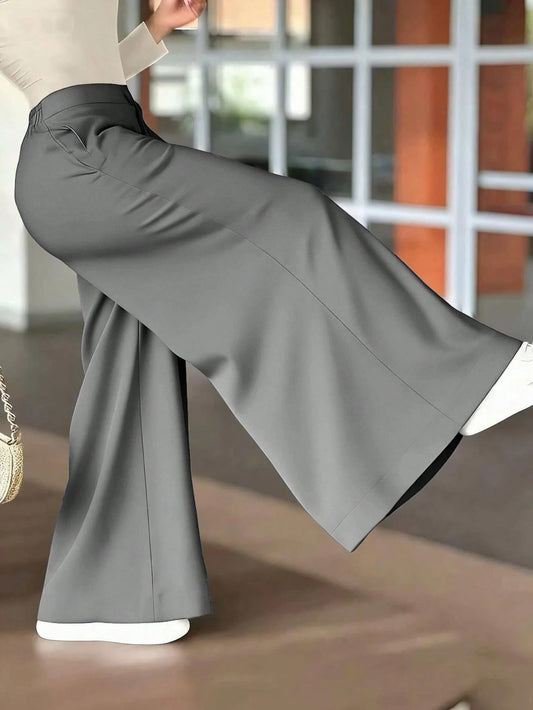 Women's Premium Loose Casual Floor-Length Wide Leg Pants For Autumn Commute