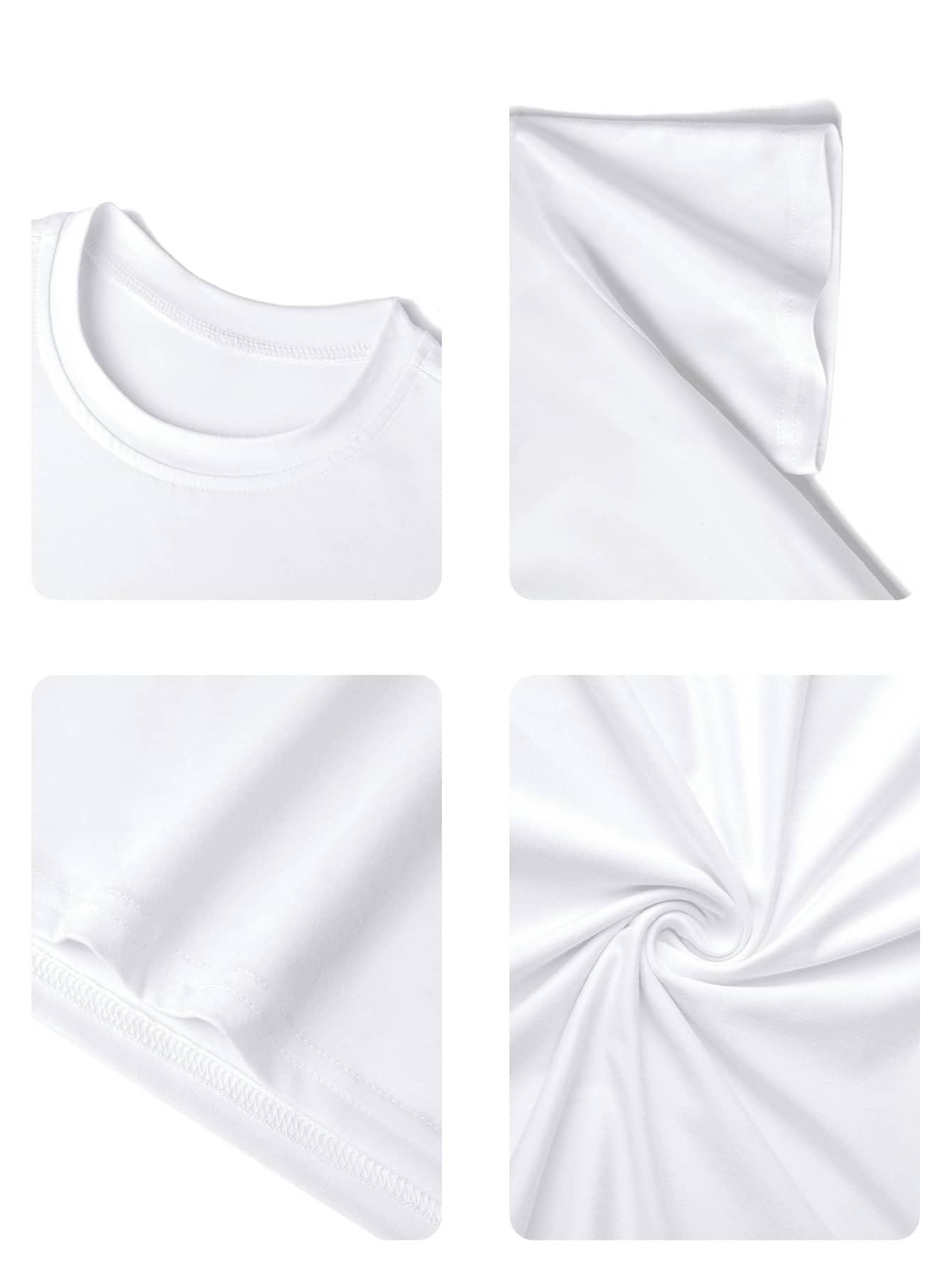 Women's Regular Length Knit Fabric T-Shirt With Positive & Happy Quotes, Minimalist Fashion White