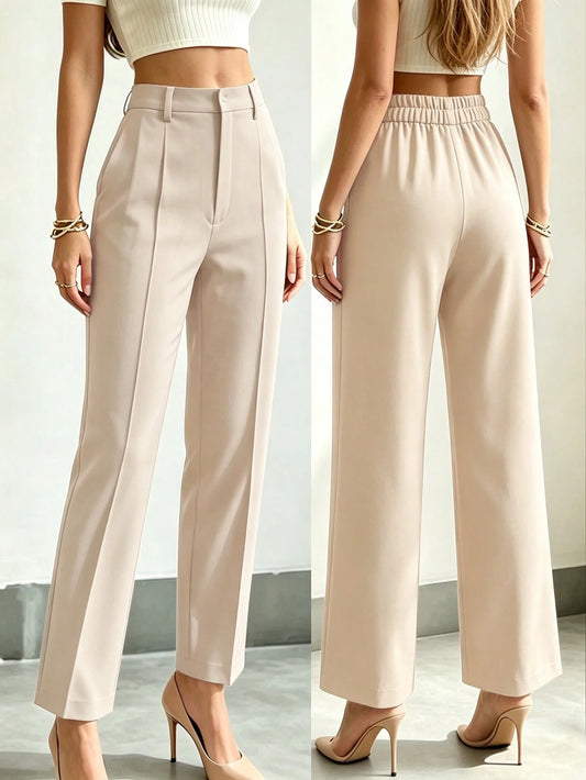 Women's Straight-Leg Business Pants, Elegant & Refined, Versatile For Various Commuting Occasions Spring