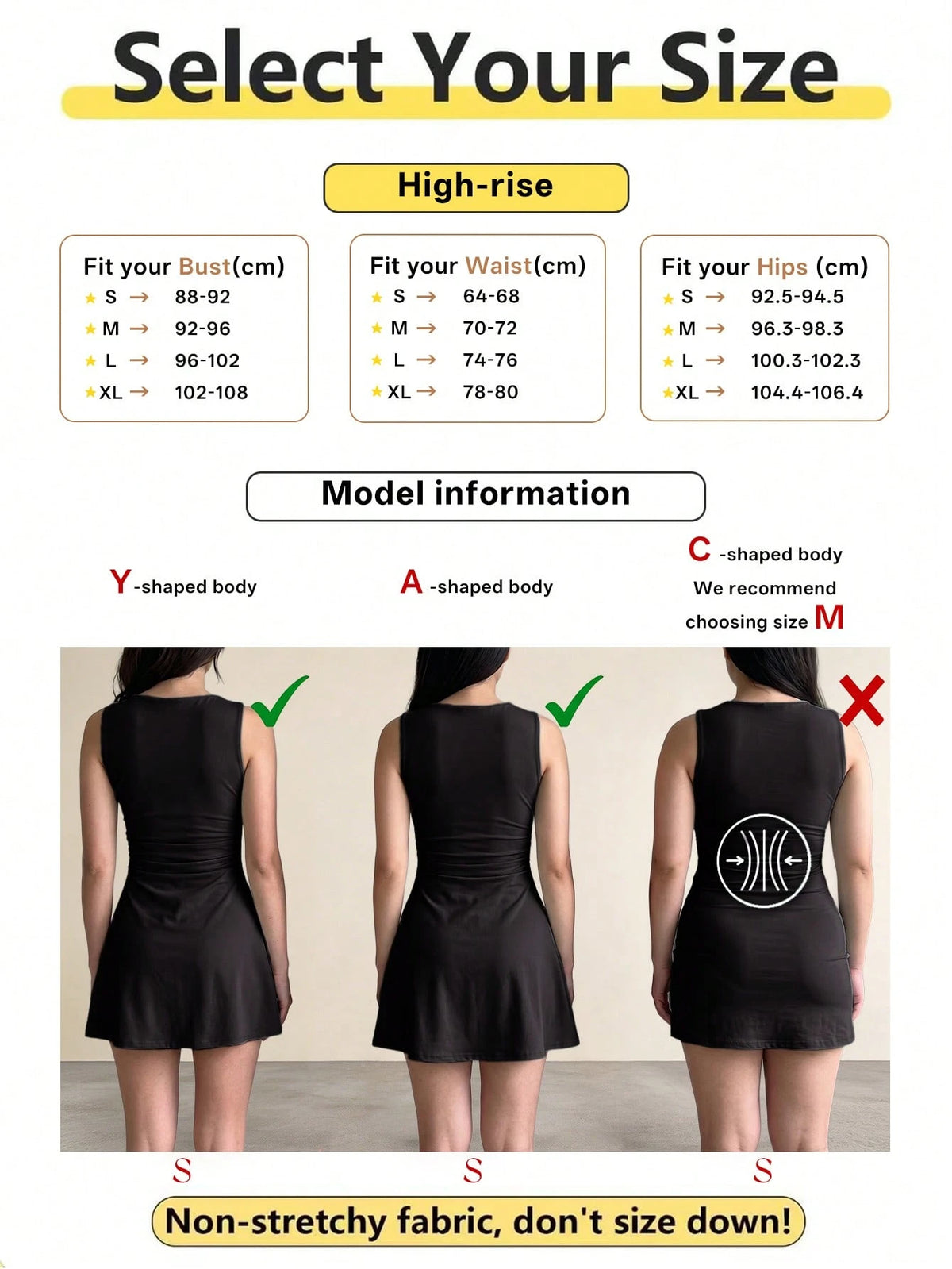 Women's Twist Knot Waist Short Dress, Slim A-Line Dress, Spring/Summer Casual/Date Outfit Elegant, Wedding Guest Dress Yellow