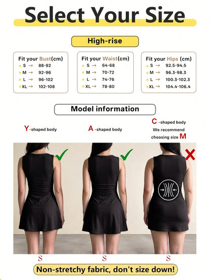 Women's Twist Knot Waist Short Dress, Slim A-Line Dress, Spring/Summer Casual/Date Outfit Elegant, Wedding Guest Dress Yellow