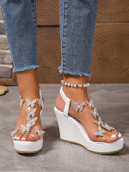 Women's Wedge Sandals, Comfortable And Fashionable Platform High Heels, Fairy Style