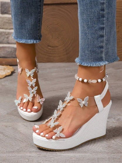 Women's Wedge Sandals, Comfortable And Fashionable Platform High Heels, Fairy Style