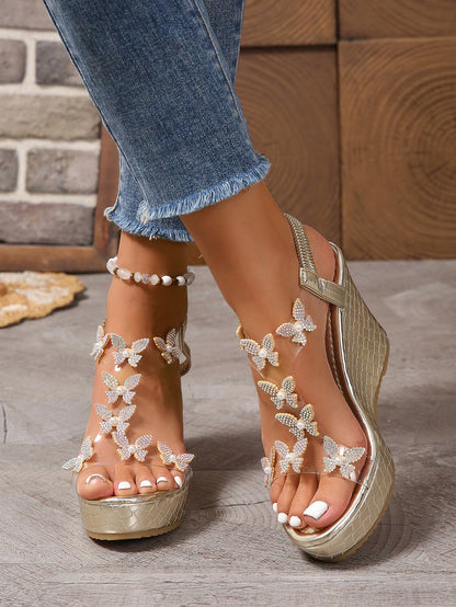 Women's Wedge Sandals, Comfortable And Fashionable Platform High Heels, Fairy Style