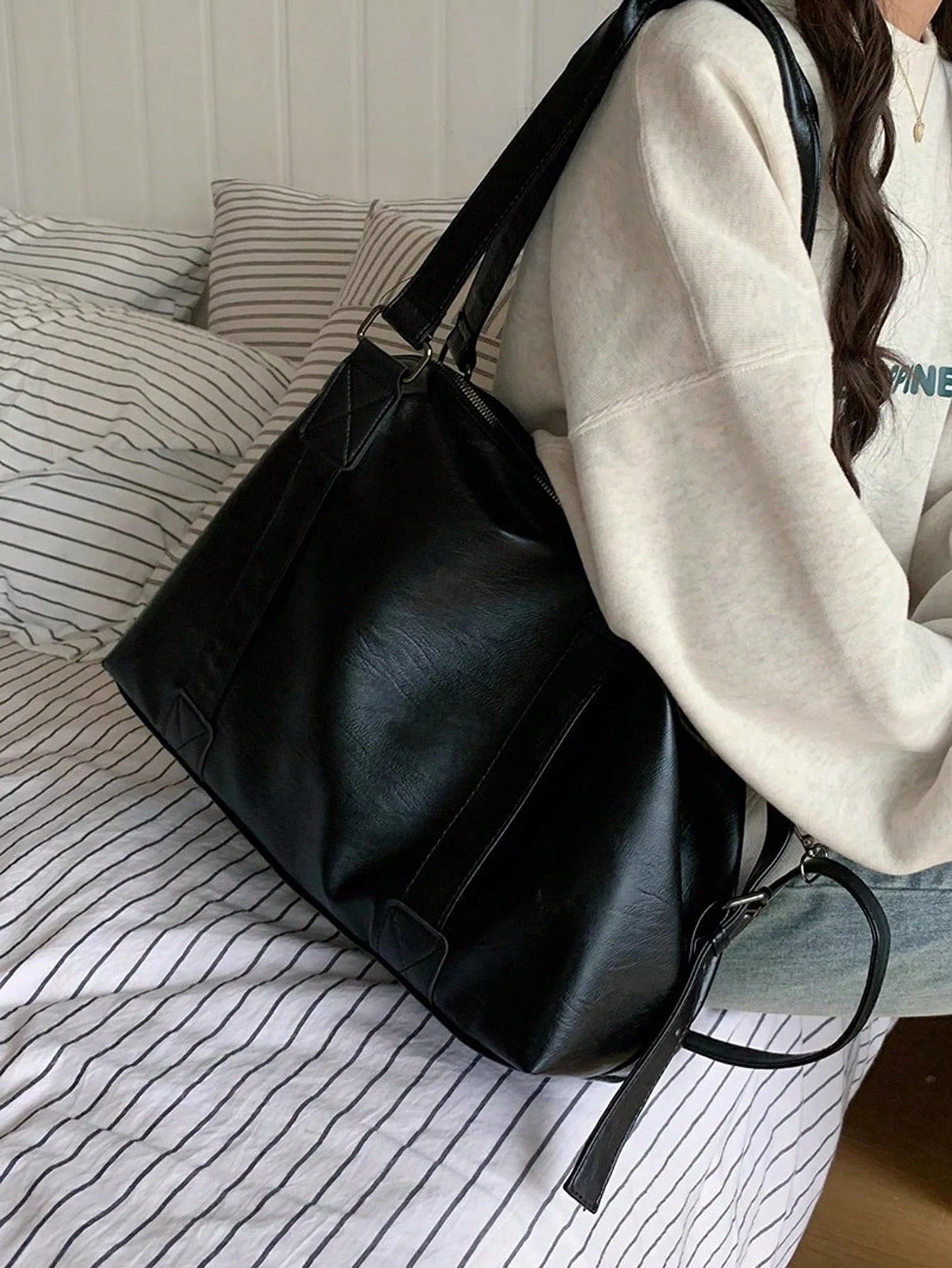 Women Short-Distance Travel Bag Large Capacity Lightweight Tote Handbag Portable Luggage Sport Gym Shoulder Crossbody Bag For Commuting For Suitcase Overnight Bag Gym Bag Duffle Bag Weekend Bag Duffel
