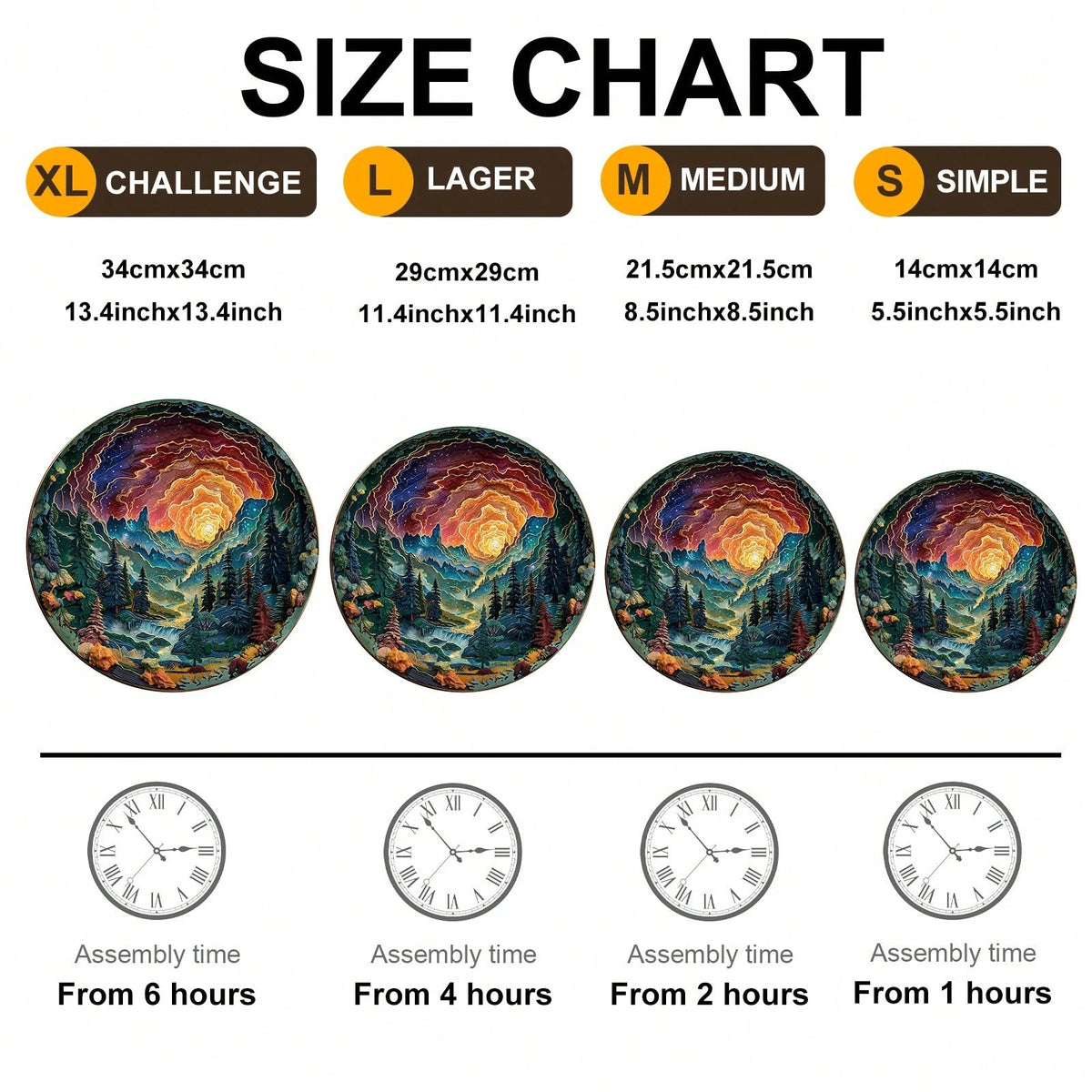 WOODBESTS 1PC Cave Sky Wooden Irregular Puzzle, Animal-Shaped 2D Jigsaw Toy For Kids And Adults. Educational Game, Great Gift For Party, Holiday, Christmas And Birthday. Unique Magical Desktop Decor &