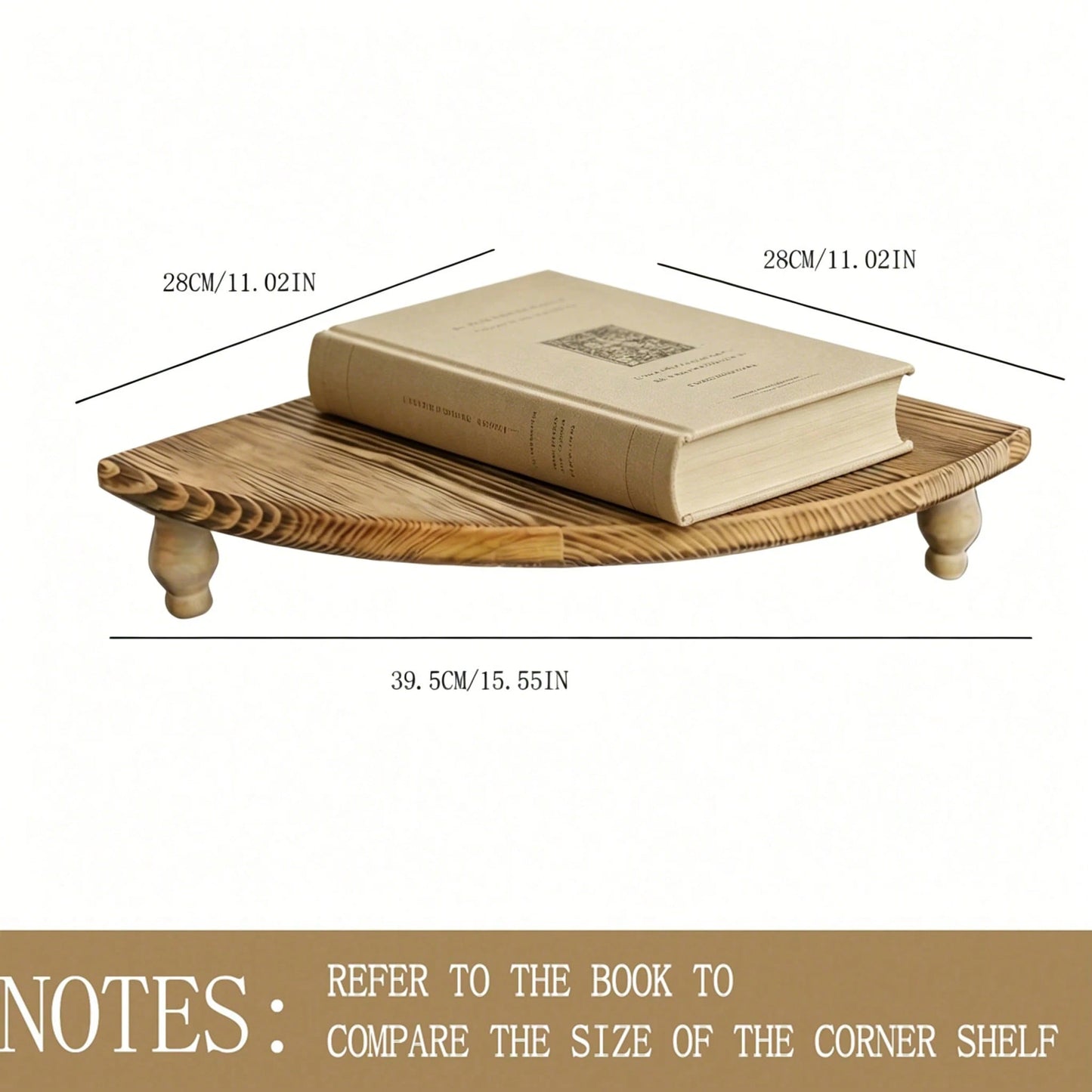 Wooden Corner Shelf, Used As Display Rack On Kitchen, Coffee Bar, Farmhouse Decoration, Bathroom, Restaurant To Display Or Store Small Items