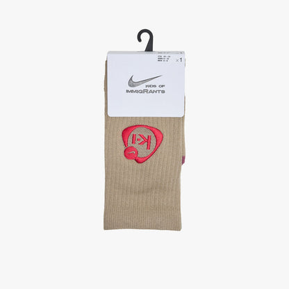 Nike x Kids of Immigrants Everyday Elevated Cushioned Crew Socks / Khaki
