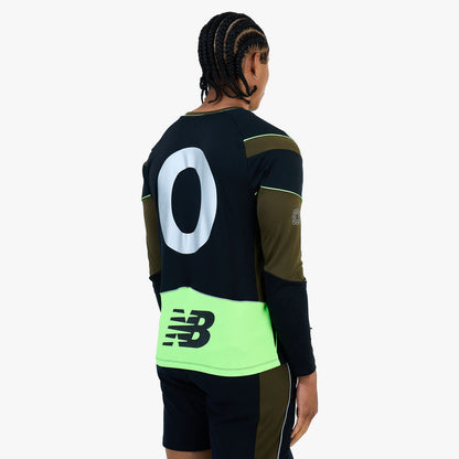 New Balance x Lack of Guidance Longsleeve Jersey Dark Military Green / Black - Neon