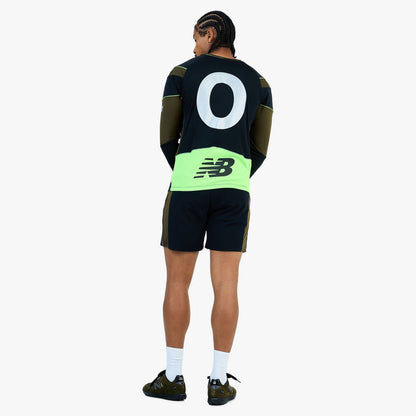 New Balance x Lack of Guidance Longsleeve Jersey Dark Military Green / Black - Neon