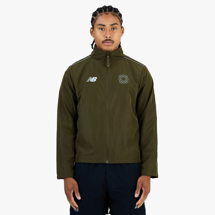 New Balance x Lack of Guidance Reversible Jacket Dark Military Green / Black - Neon