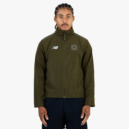 New Balance x Lack of Guidance Reversible Jacket Dark Military Green / Black - Neon