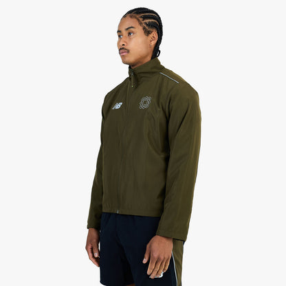 New Balance x Lack of Guidance Reversible Jacket Dark Military Green / Black - Neon