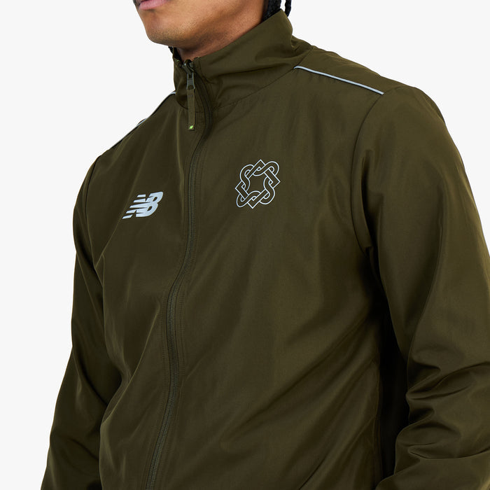 New Balance x Lack of Guidance Reversible Jacket Dark Military Green / Black - Neon