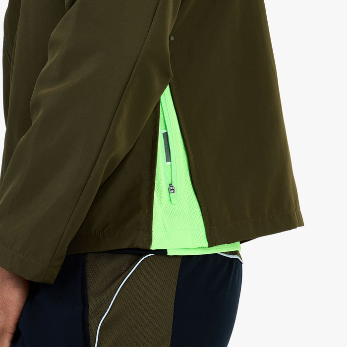 New Balance x Lack of Guidance Reversible Jacket Dark Military Green / Black - Neon