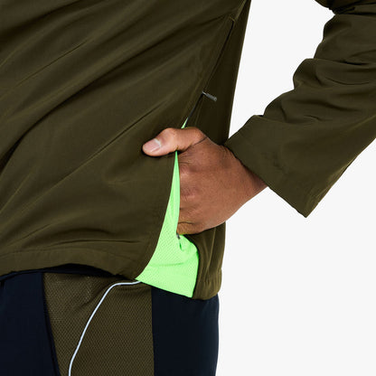 New Balance x Lack of Guidance Reversible Jacket Dark Military Green / Black - Neon