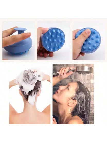 X Milania Silicone Shampoo Brush Scalp Massager Comb Body Massage Brush For Shower Salon Hair Washing Tool,Hair Brush,Comb,Hair Tools,Hair Products And Accessories For Barber Salon Beauty Travel
