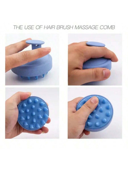 X Milania Silicone Shampoo Brush Scalp Massager Comb Body Massage Brush For Shower Salon Hair Washing Tool,Hair Brush,Comb,Hair Tools,Hair Products And Accessories For Barber Salon Beauty Travel