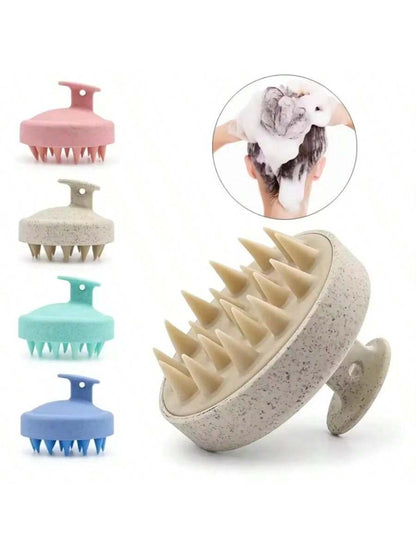 X Milania Silicone Shampoo Brush Scalp Massager Comb Body Massage Brush For Shower Salon Hair Washing Tool,Hair Brush,Comb,Hair Tools,Hair Products And Accessories For Barber Salon Beauty Travel