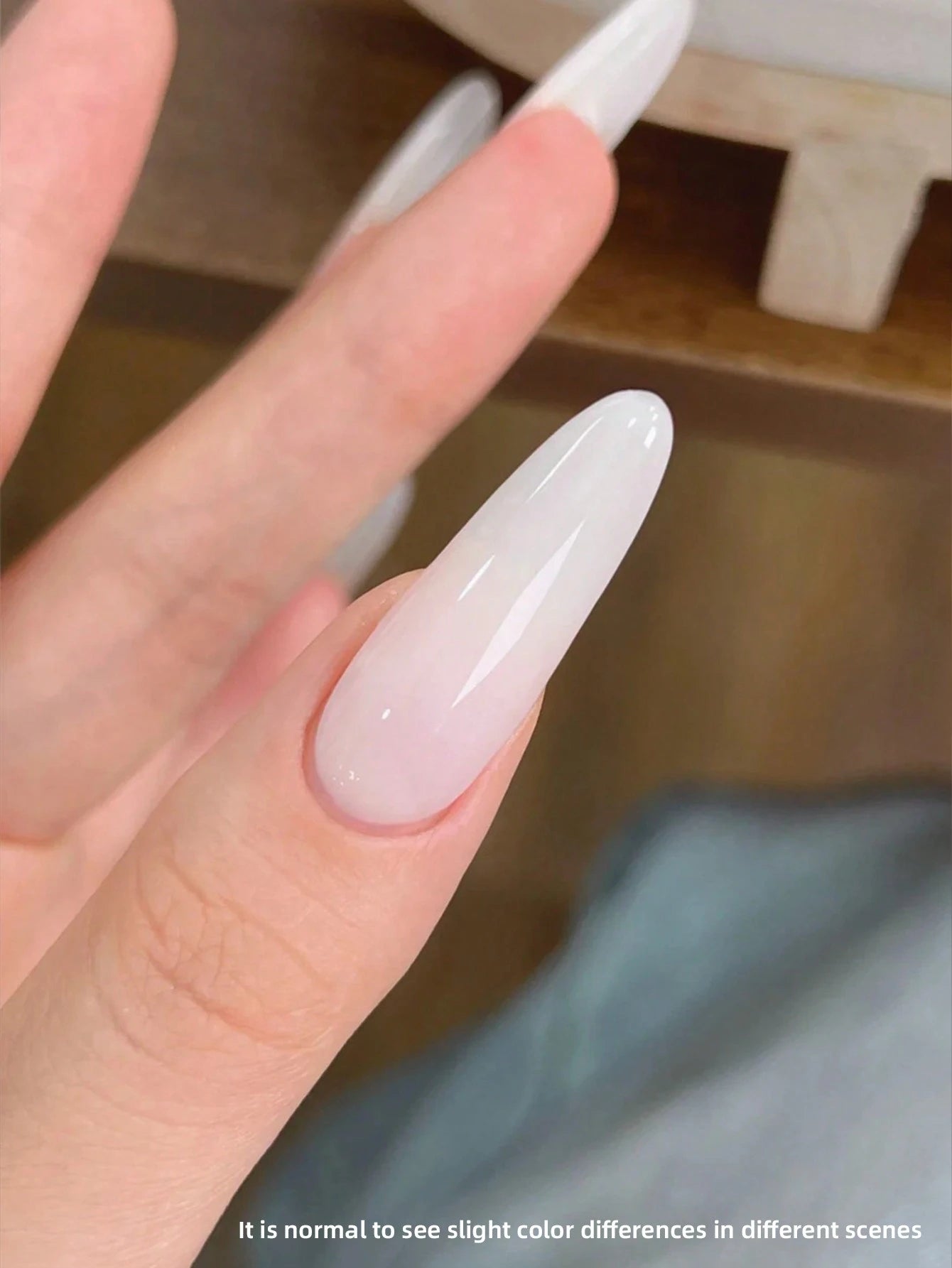XEIJAYI 1Pc 15ML Milky White Pure Nail Polish Gel Nail Add Semi-Permanent Soak Off UV LED Construction Gel Varnish