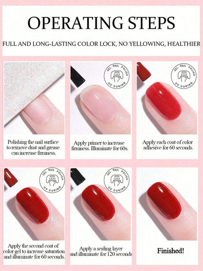 XEIJAYI 1Pc 15ML Milky White Pure Nail Polish Gel Nail Add Semi-Permanent Soak Off UV LED Construction Gel Varnish