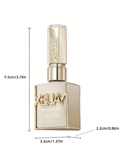 XEIJAYI 1Pc 15ML Milky White Pure Nail Polish Gel Nail Add Semi-Permanent Soak Off UV LED Construction Gel Varnish