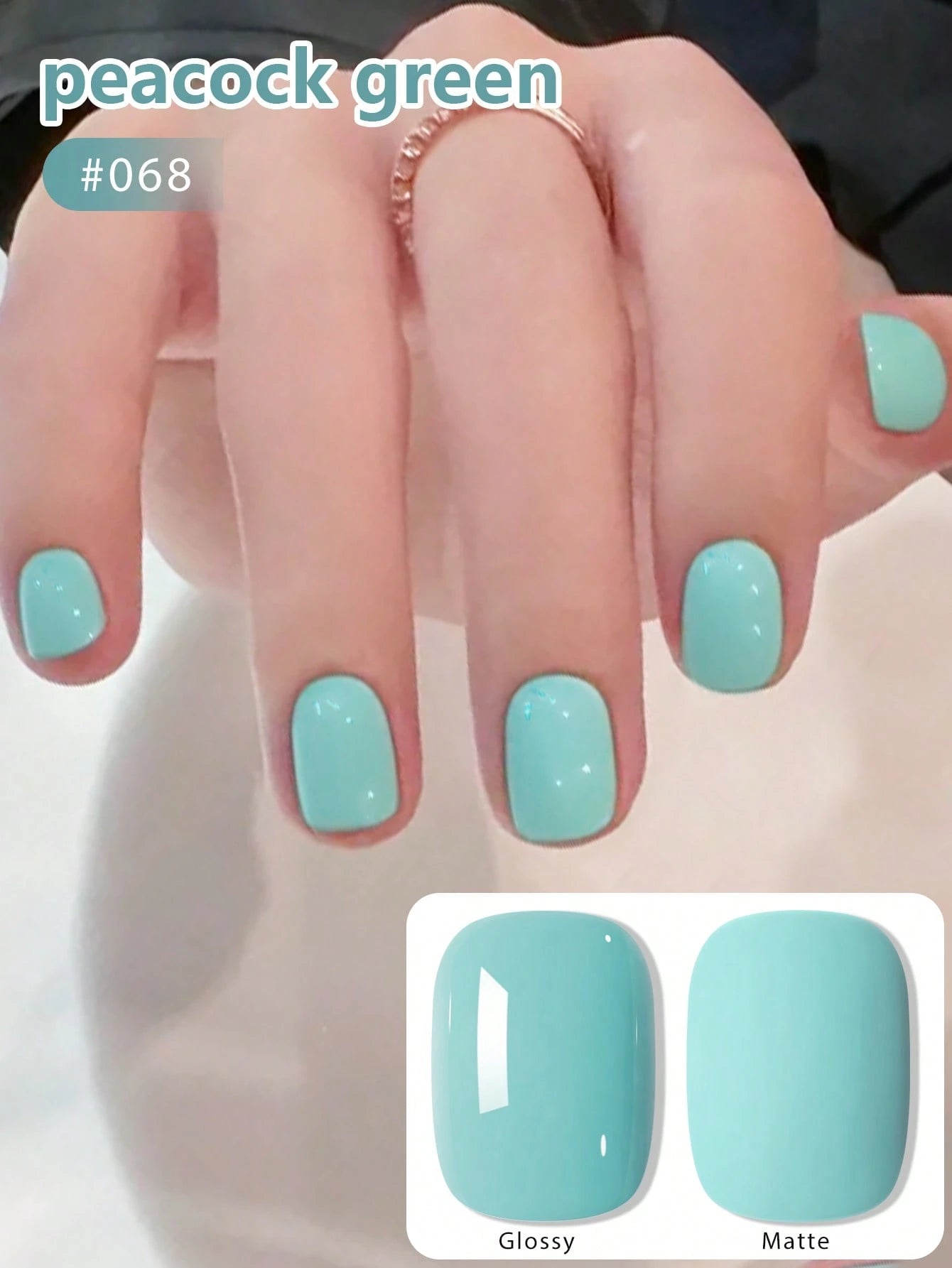 XEIJAYI 1Pc Peacock Green Gel Nail Polish Gel Color Gel Nail Polish Long-Lasting Nail Gel Soak Led/UV Gel Nail Polish Nail Art Nail Salon Home Gift For Women For Spring Nails