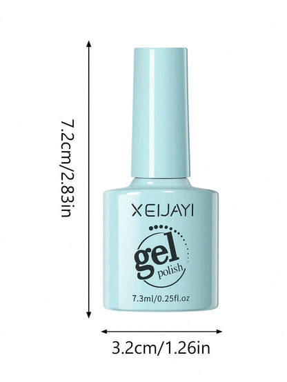 XEIJAYI 1Pc Peacock Green Gel Nail Polish Gel Color Gel Nail Polish Long-Lasting Nail Gel Soak Led/UV Gel Nail Polish Nail Art Nail Salon Home Gift For Women For Spring Nails
