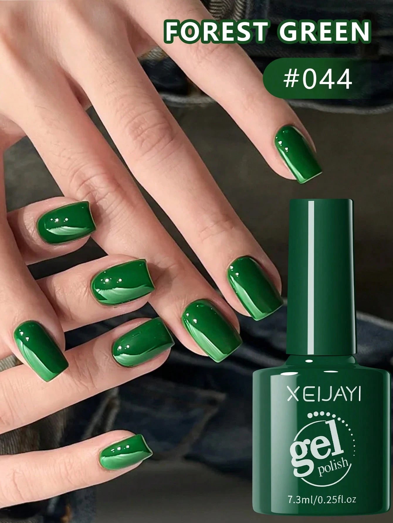 XEIJAYI 1Pc Peacock Green Gel Nail Polish Gel Color Gel Nail Polish Long-Lasting Nail Gel Soak Led/UV Gel Nail Polish Nail Art Nail Salon Home Gift For Women For Spring Nails