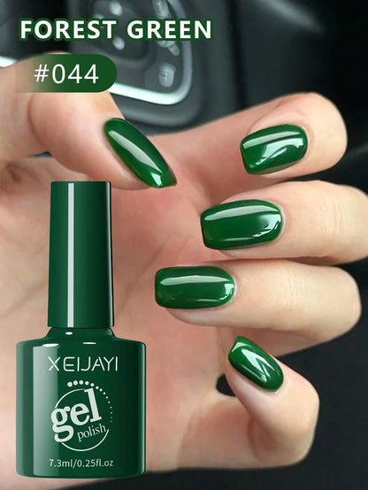 XEIJAYI 1Pc Peacock Green Gel Nail Polish Gel Color Gel Nail Polish Long-Lasting Nail Gel Soak Led/UV Gel Nail Polish Nail Art Nail Salon Home Gift For Women For Spring Nails