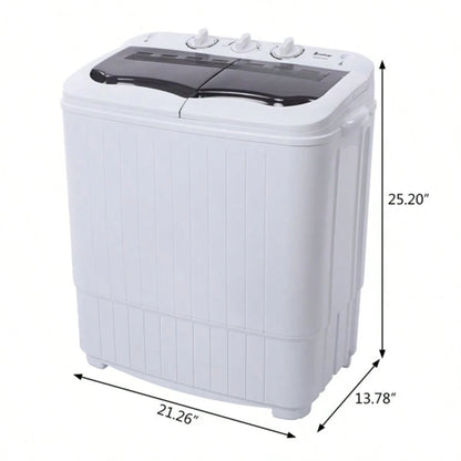 XPB35-188S 14.3(7.7 6.6)Lbs Semi-Automatic Gray Cover Washing Machine