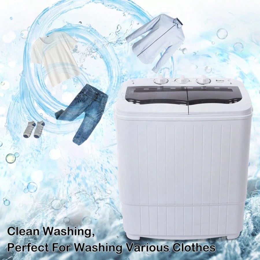 XPB35-188S 14.3(7.7 6.6)Lbs Semi-Automatic Gray Cover Washing Machine